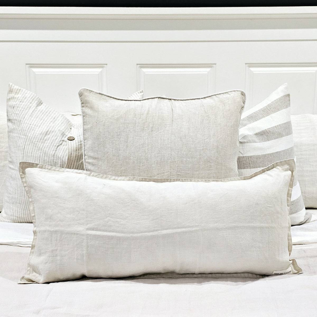 Soleil French Flax Linen Cushion Cover | Birch