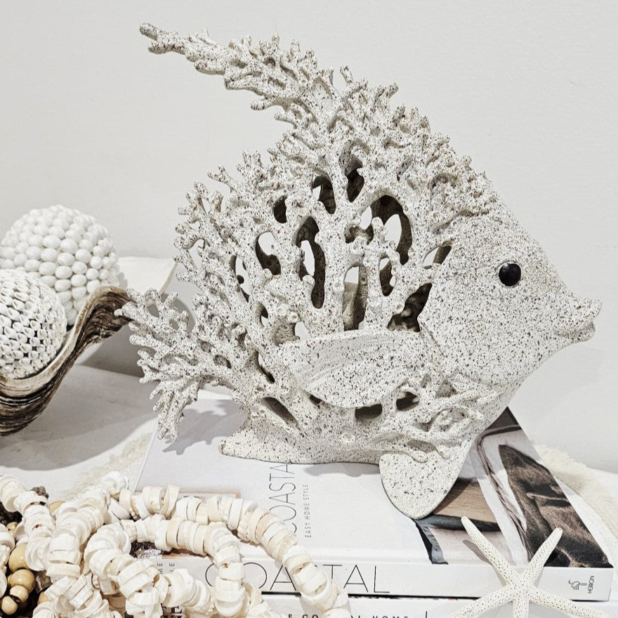 Bondi Angel Fish Sculpture | Stone | 27 cm.