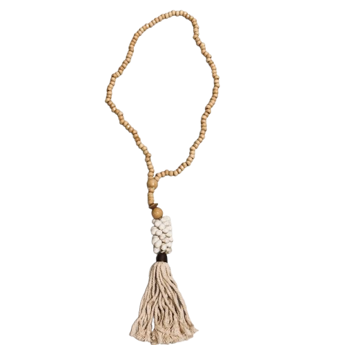 Summer Hanging Shell Tassel | Necklace | Natural