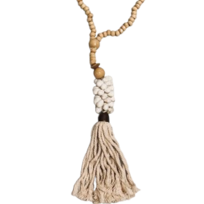 Summer Hanging Shell Tassel | Necklace | Natural