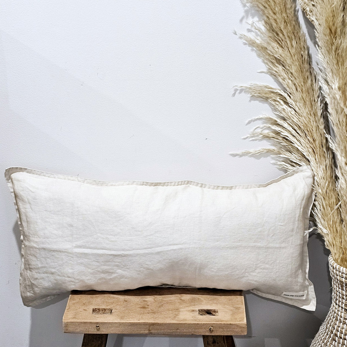 Soleil French Flax Linen Cushion Cover | Birch