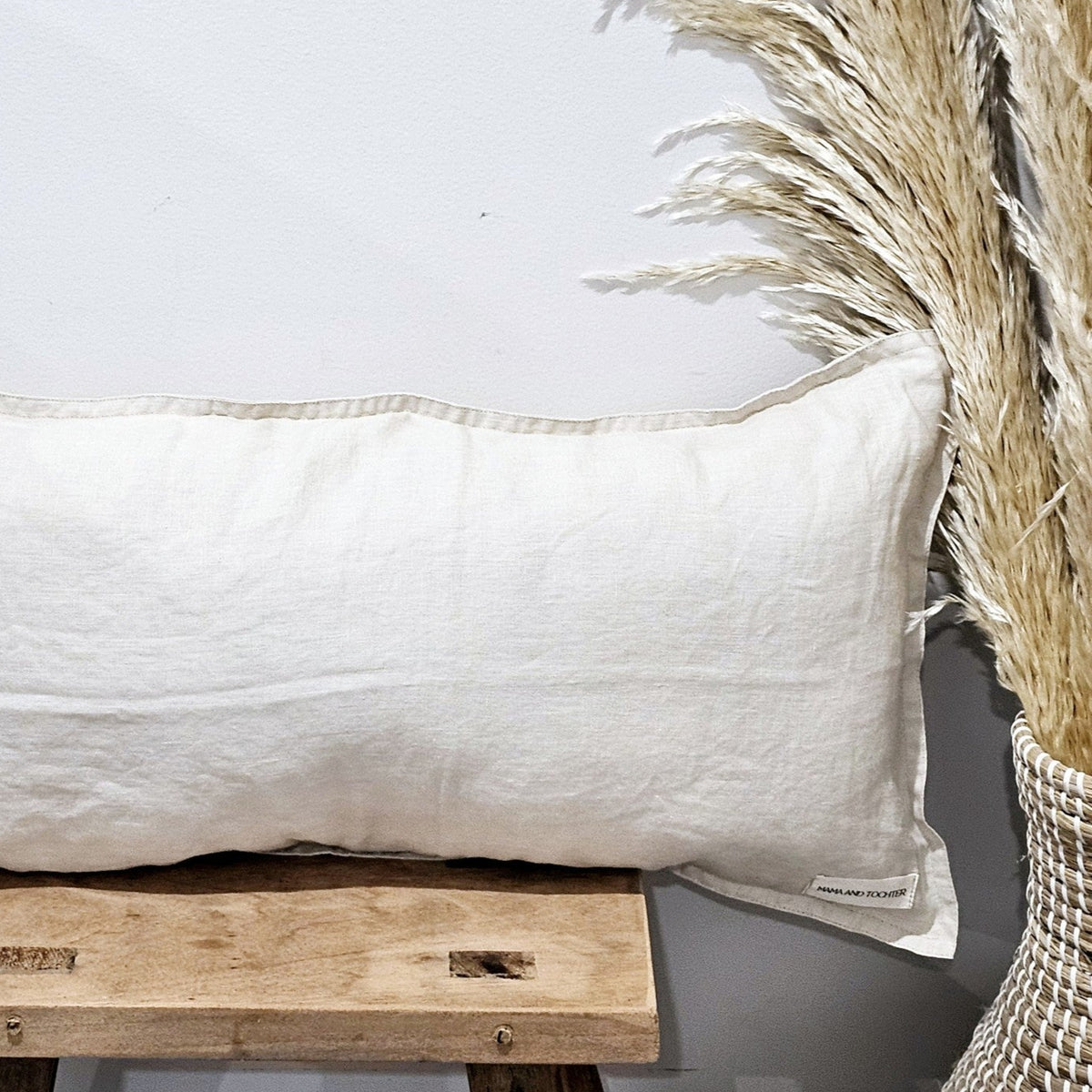 Soleil French Flax Linen Cushion Cover | Birch
