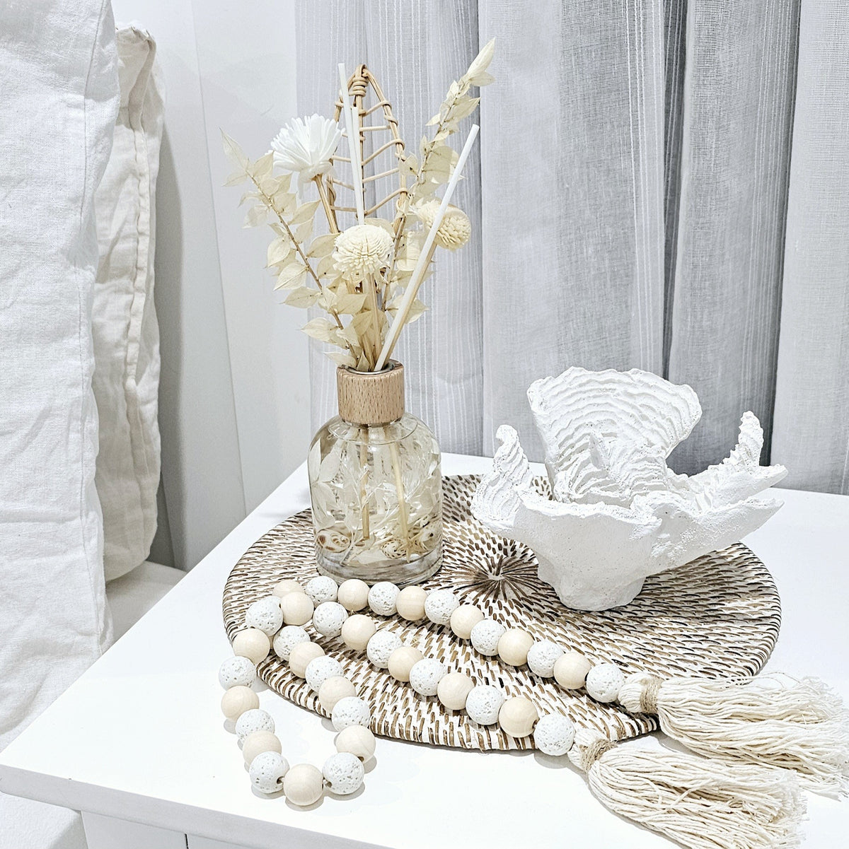 Luxe Botanical Diffuser | Boston Jar | Palm Leaf Botanical Reeds