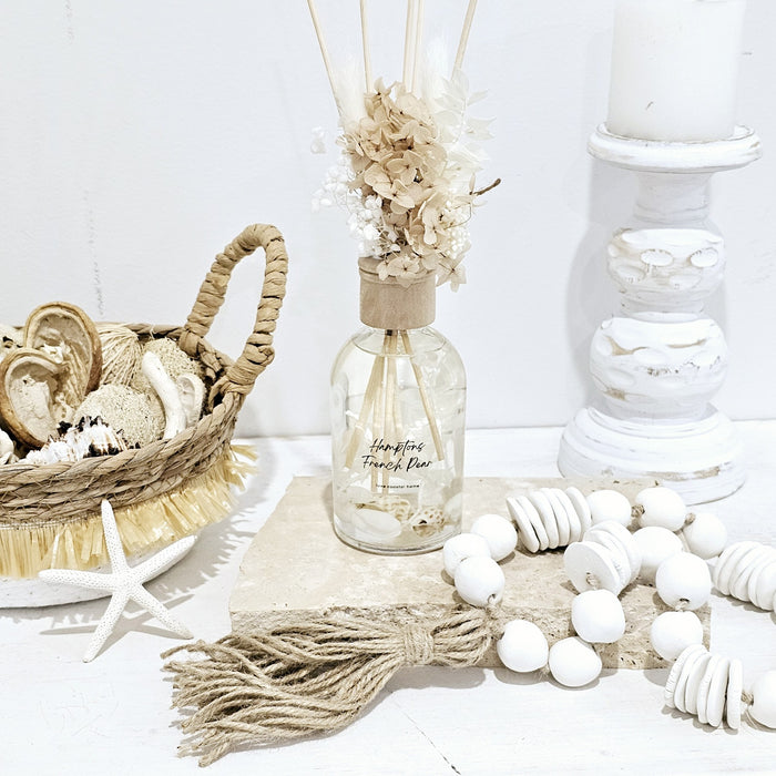 Luxe Dried Flower Diffuser | Boston Jar | Natural Reeds