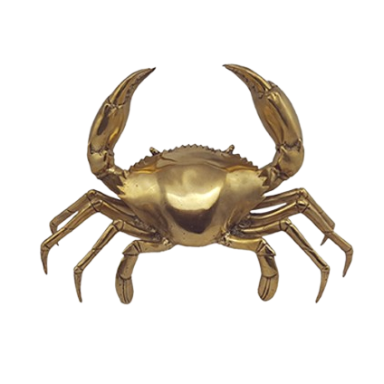 Brass Crab Figurine