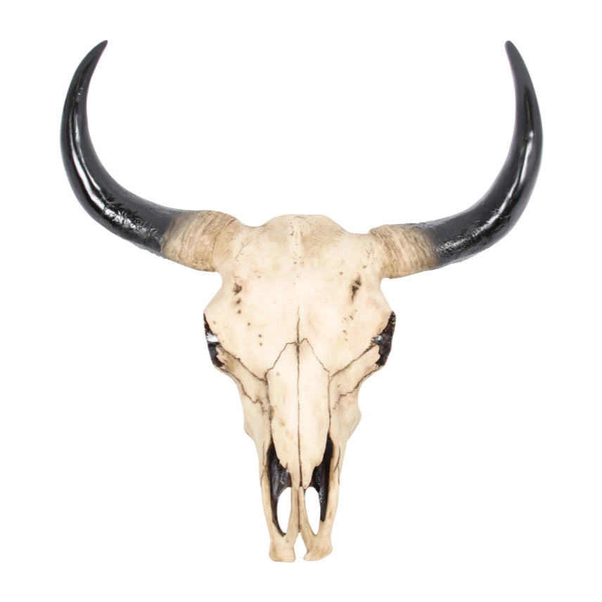 Large Faux Cow Skull Wall Hanging