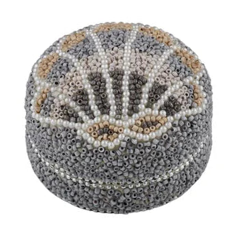 Beaded Shell Keepsake Box