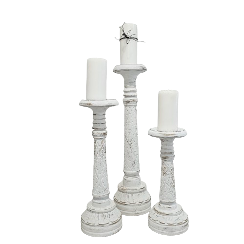 Daisy Boho Candle Holder Set