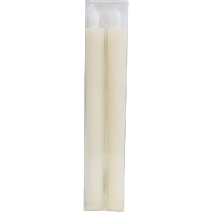 Luxe LED Flameless Taper Dinner Candle | Cream | Set of 2