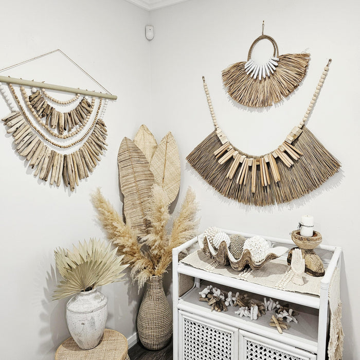 Whitehaven Seagrass and Driftwood Wall Hanging
