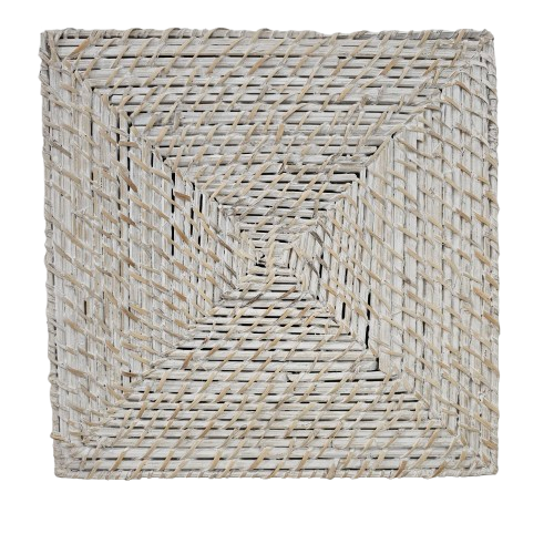 Seagrass Square Place Mat | Whitewash
