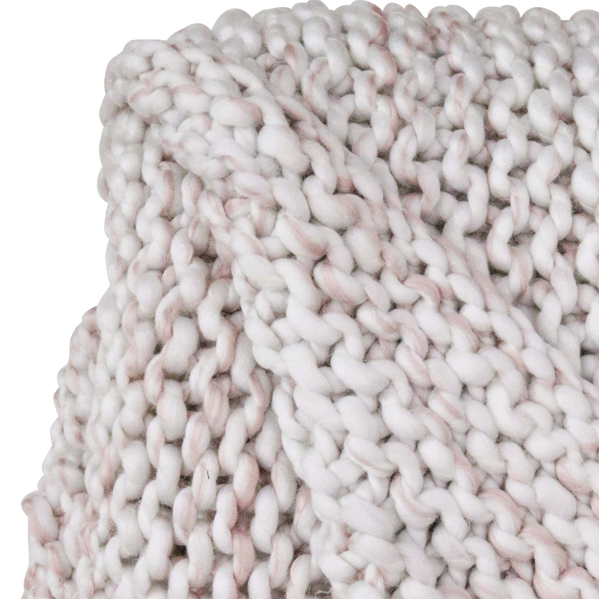 Chunky Knit Throw | Two Tone