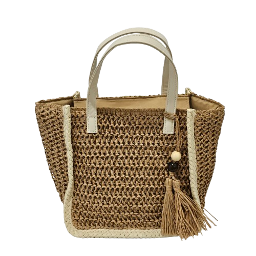 Ivy Rose Raffia Tote Bag.