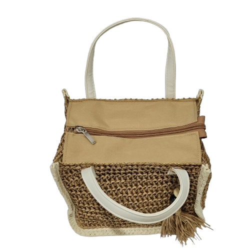 Ivy Rose Raffia Tote Bag.