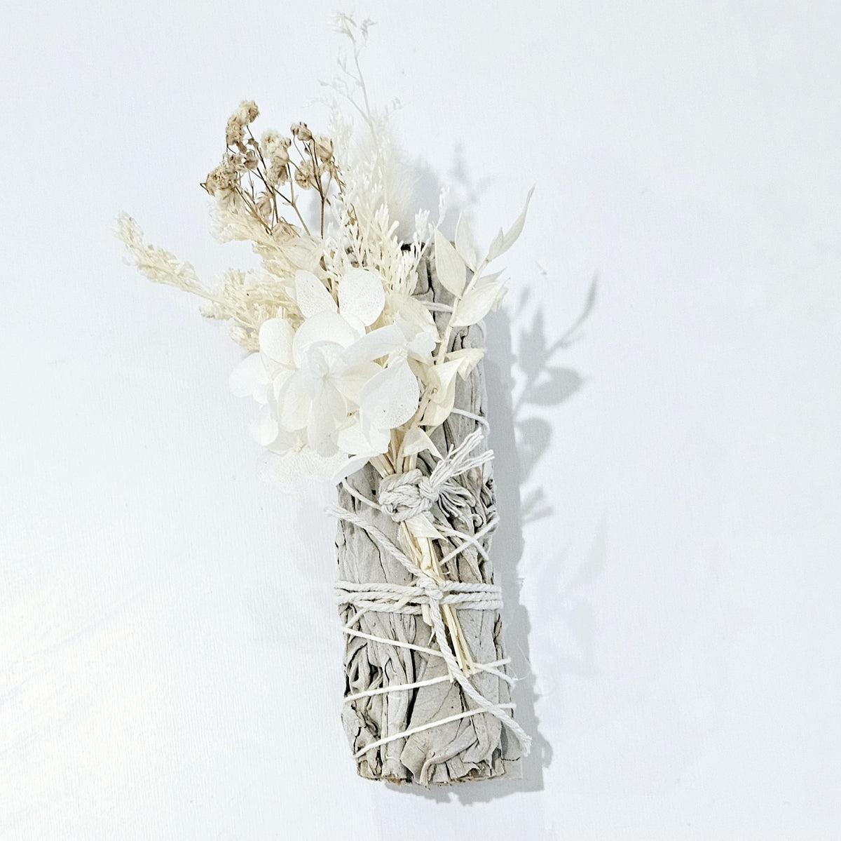 Healing Sage Smudge Stick + Flower Keepsake