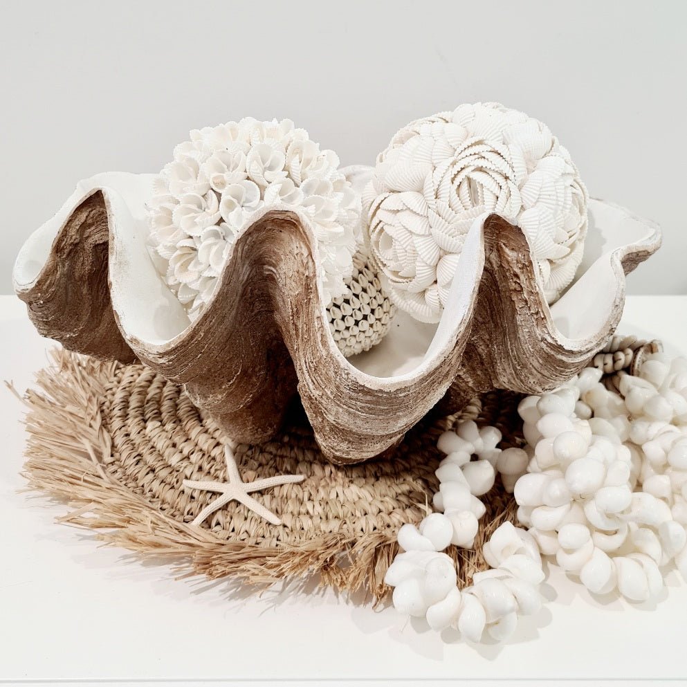 Vintage Table Clam Shell. - Luxe Coastal Home
