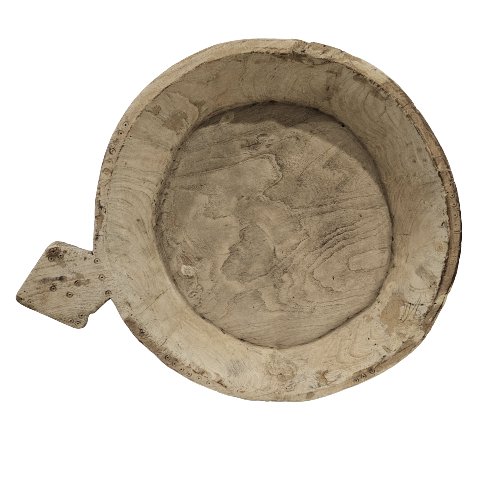 Bleached Vintage Indian Chapati Plate Style 1