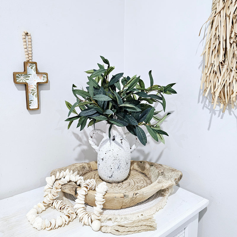 Sage Boho Cross Wall Hanging