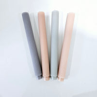 Vogue Pastel Taper Dinner Candle Set 4.