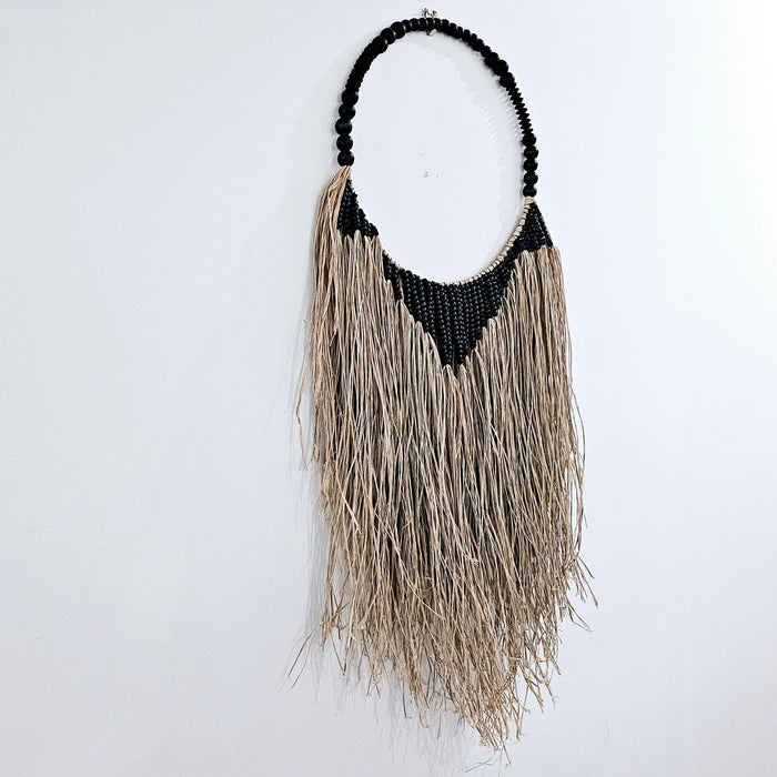 Lulu Seagrass + Bead Wall Hanging