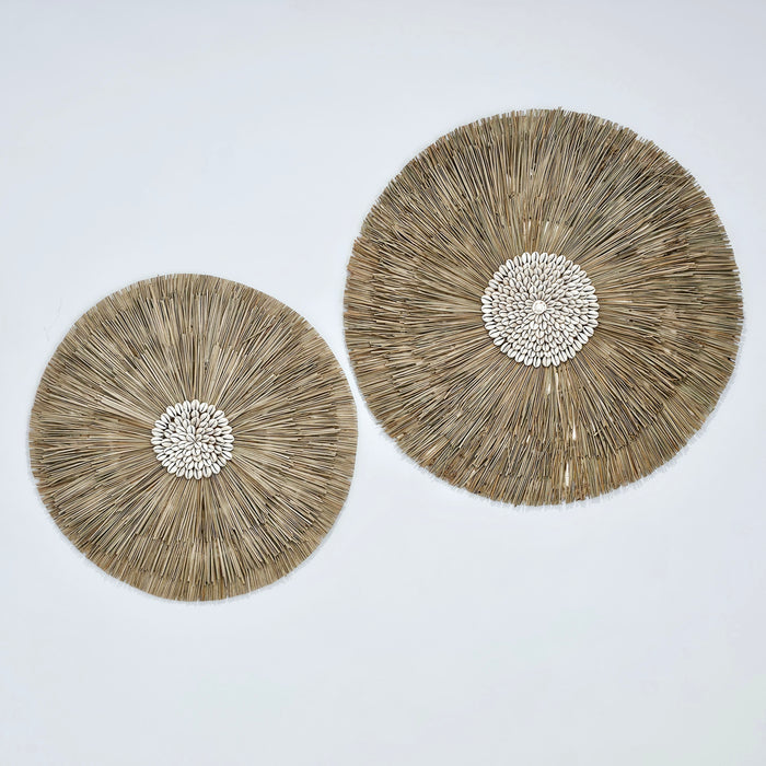 Dune Sea Grass + Shell Wall Hanging | Wall Art.