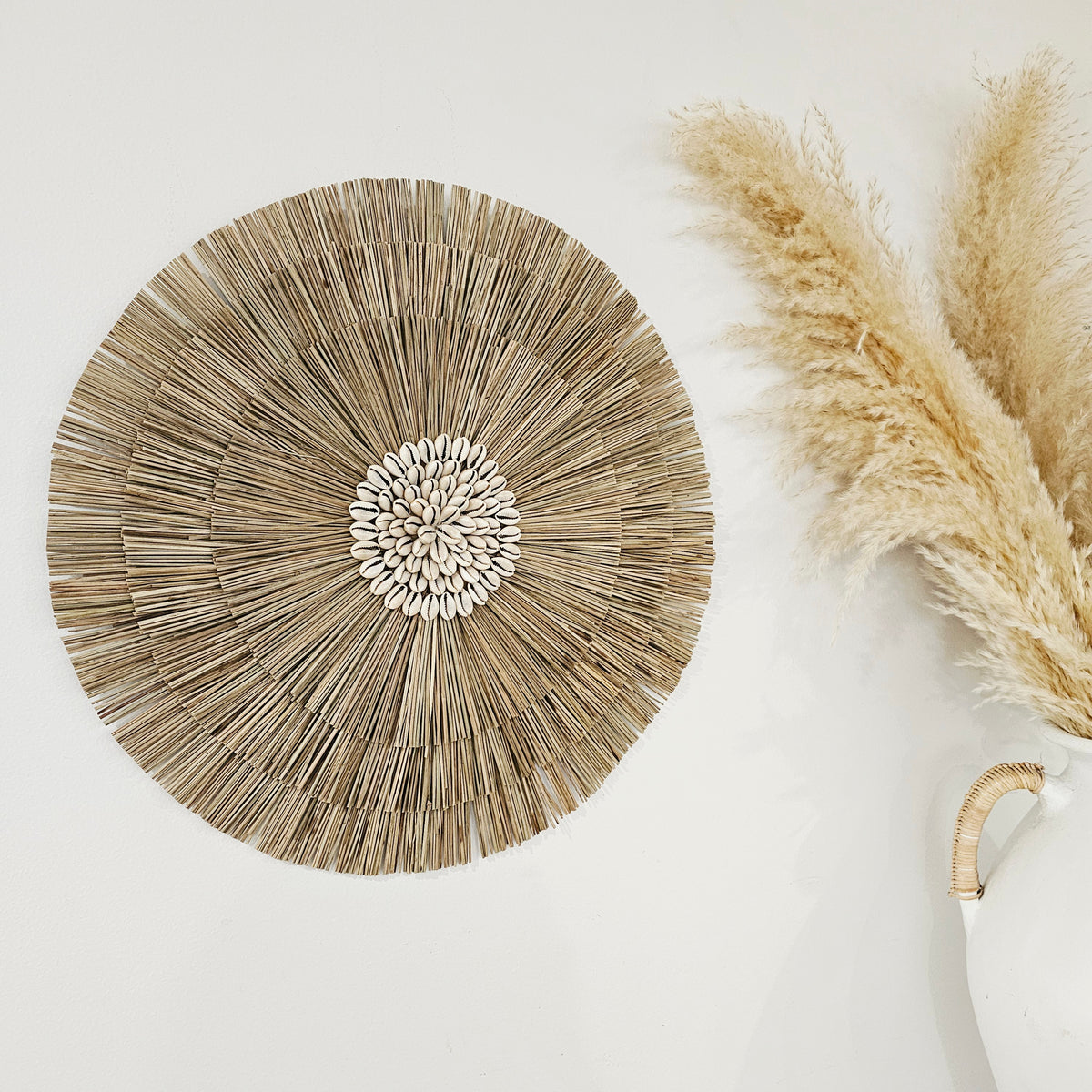 Drifter Reed and Shell Wall Hanging