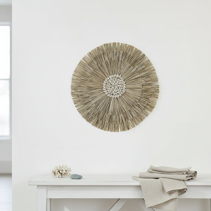 Drifter Reed and Shell Wall Hanging
