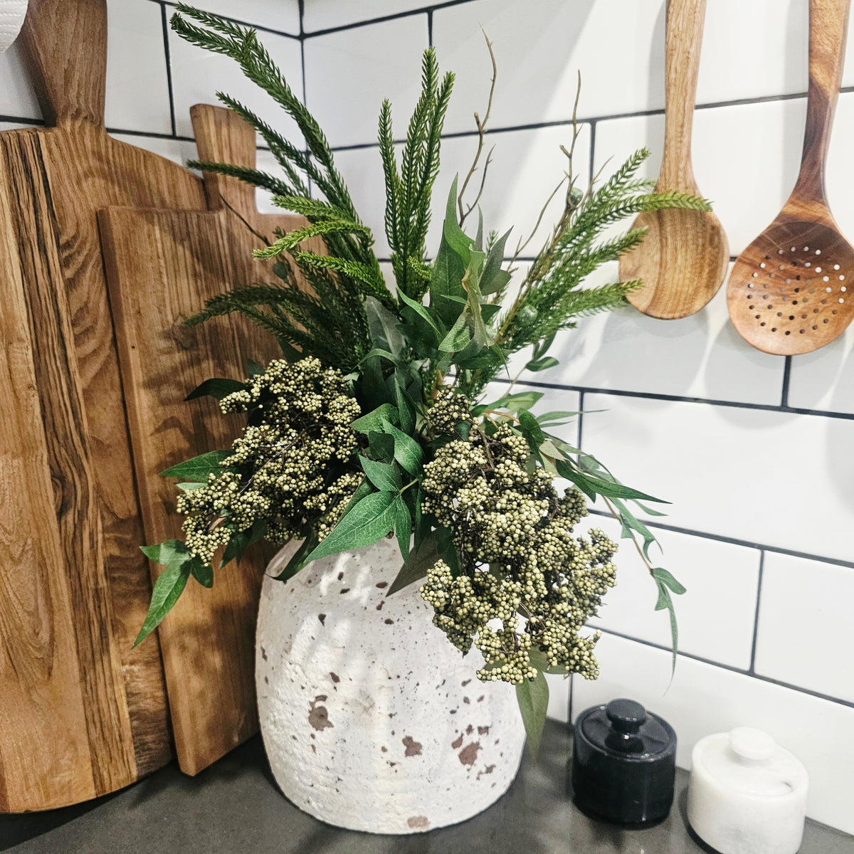 Norfolk Pine and Eucalyptus Stem