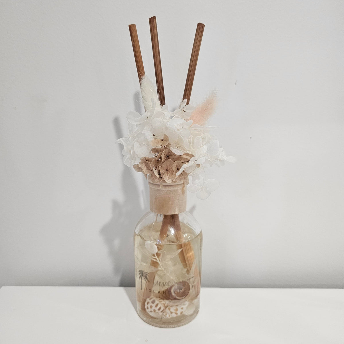 Luxe Dried Flower Reed Diffuser | Boston Jar | Natural Reeds