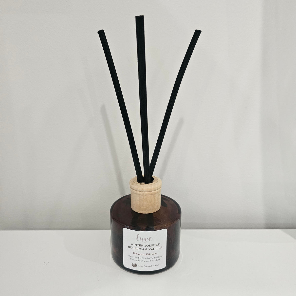 Luxe Reed Diffuser | Round Jar | Amber Glass