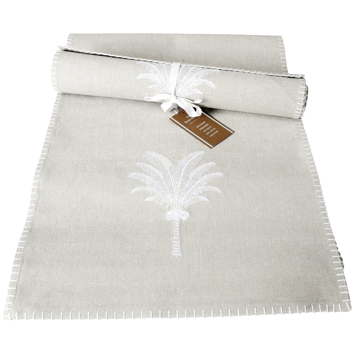 Island Sands Palm Cotton Table Runner