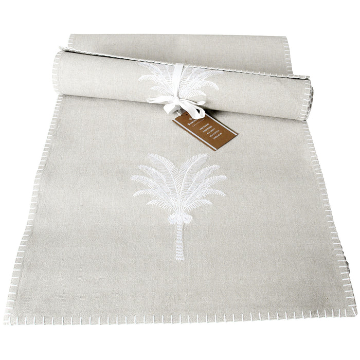 Island Sands Palm Cotton Table Runner