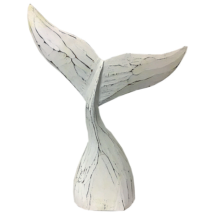 Swaying Whale Tail | White | Large | Back Soon