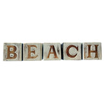 Rustic BEACH Wooden Block Word Art