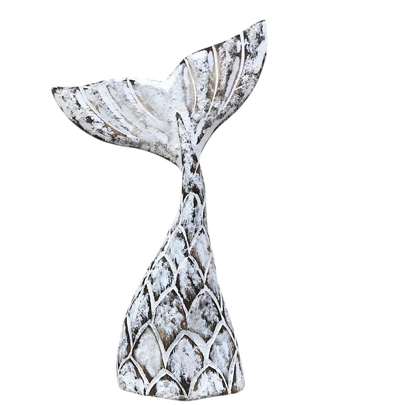 Rustic Carved Mermaid Tail | Extra Large | Pre Order Arriving Sept 5