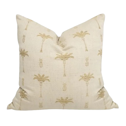 Palm Tree and Pineapple Cushion