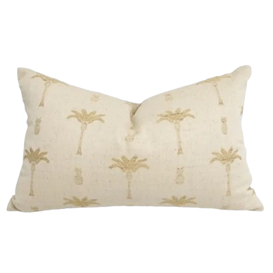 Cabo Tropical Palm Tree Cushion | Sand 60x40 cm