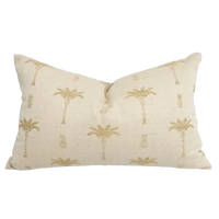 Cabo Tropical Palm Tree Cushion | Sand 60x40 cm