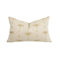 Cabo Tropical Palm Tree Cushion | Sand 60x40 cm