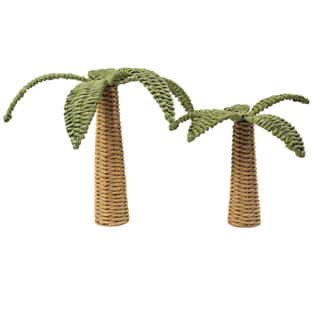 Barefoot Palm Woven Tropical Trees | Set of 2