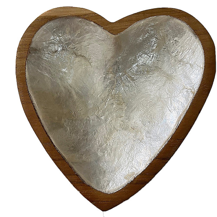 Capiz Heart Trinket Tray