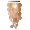 Sunset Capiz Shell Wind Chime Blush.