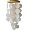 Moonlight Capiz Shell Wind Chime White