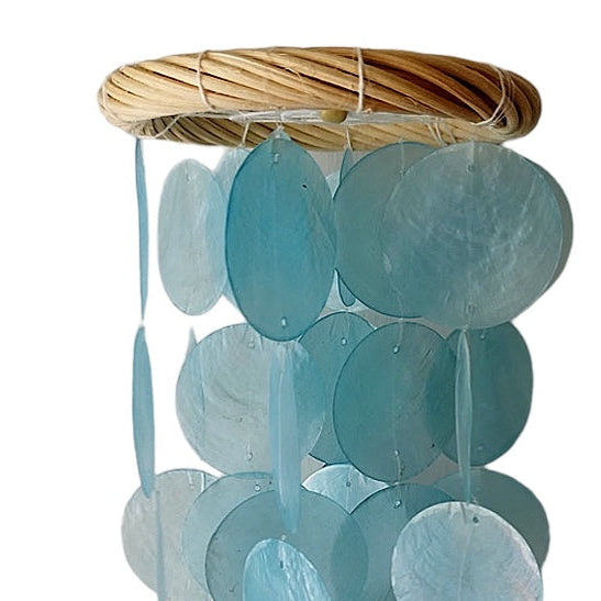 Moonlight Capiz Shell Wind Chime | Sea Foam | Pre Order Arriving Sept 5