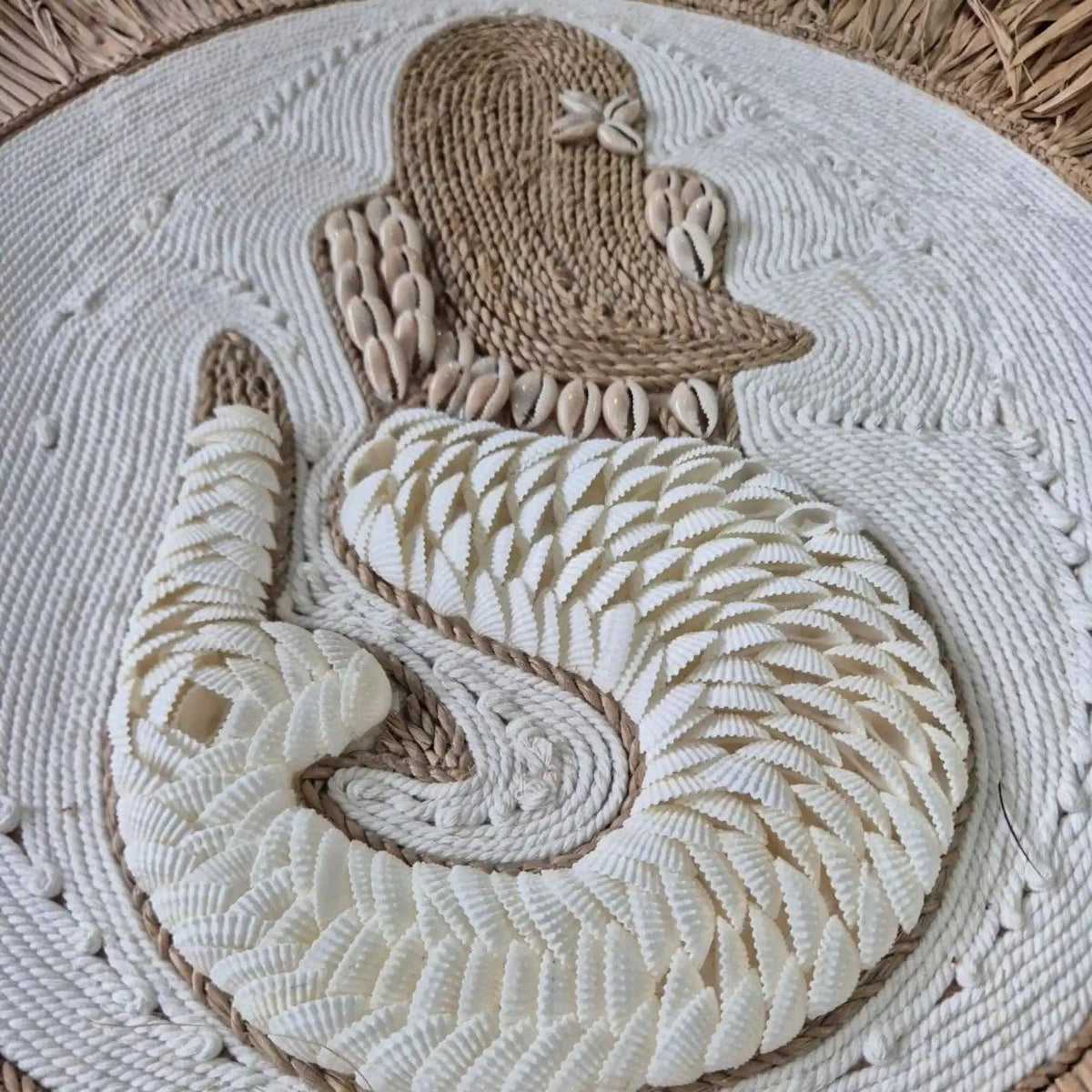 Indie Shell Mermaid Juju | Handcrafted Wall Art