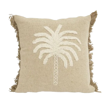 Bora Bora Single Palm Cushion Square