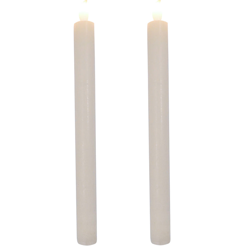 Luxe LED Flameless Taper Dinner Candle | Vanilla | Set of 2