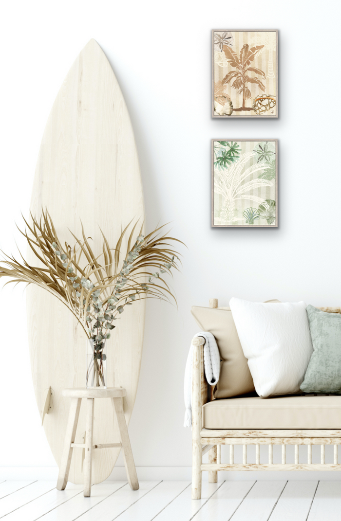 Coco Palm Framed Canvas | Pre Order Arriving Mid Jan