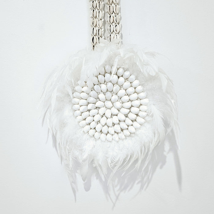 Amara Feather + Shell Juju Wall Hanging | Wall Art