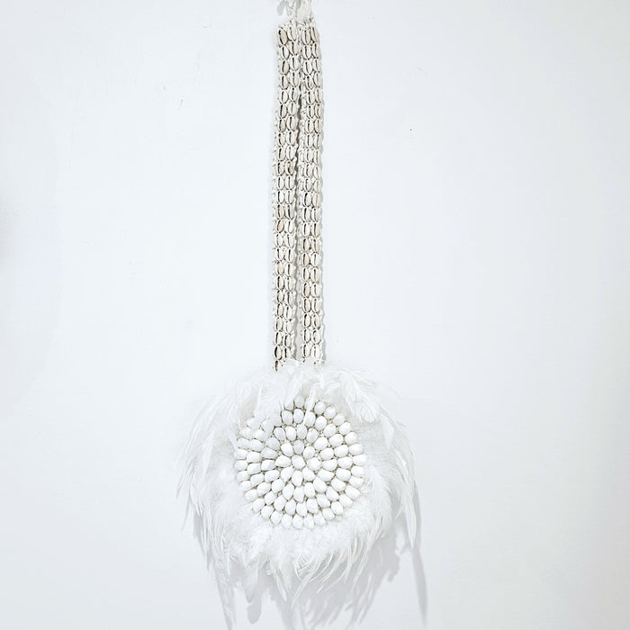 Amara Feather + Shell Juju Wall Hanging | Wall Art